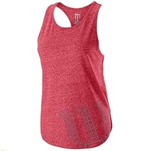 Wilson Womens Stencil Tech Tank Holly Berry HeatherFlint